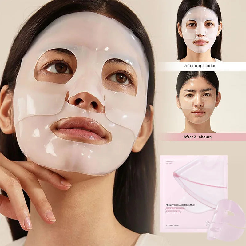 Bio-collagen Real Deep Mask Moisturizing Overnight Face Skin Care With Hydrolyzed Collagen Reverse Film Volume Peel Off Mask