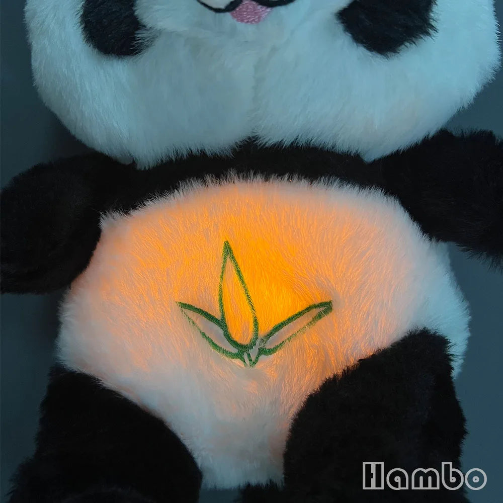 Baby Soothing Bear Soft Plush Toy - Breathing Panda Plush Doll Snuggle Soothe Relaxing Music Glowing Belly Children Sleeping Aids | Wearixx
