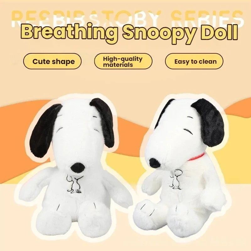 2025 New Modes Baby Breathing Soothing Snoopy Dog - Sleeping Companion Music Light Plush Doll Toy Best Christmas Gift | Wearixx
