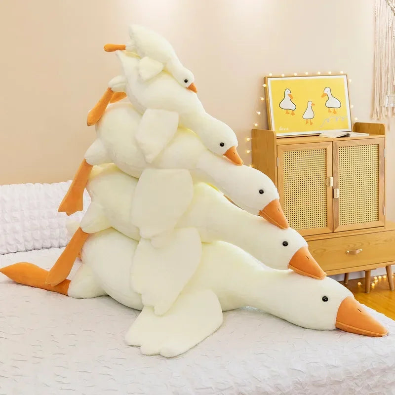 80cm Funny Goose Plush Toy - Soft Duck Pillow Cute Stuffed Animal for Sleeping Kids Gift Girlfriend Birthday Present | Wearixx