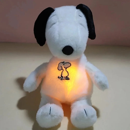 New Modes Baby Breathing Soothing Snoopy Dog - Sleeping Companion Music Light Plush Doll Toy Best Christmas Gift | Wearixx