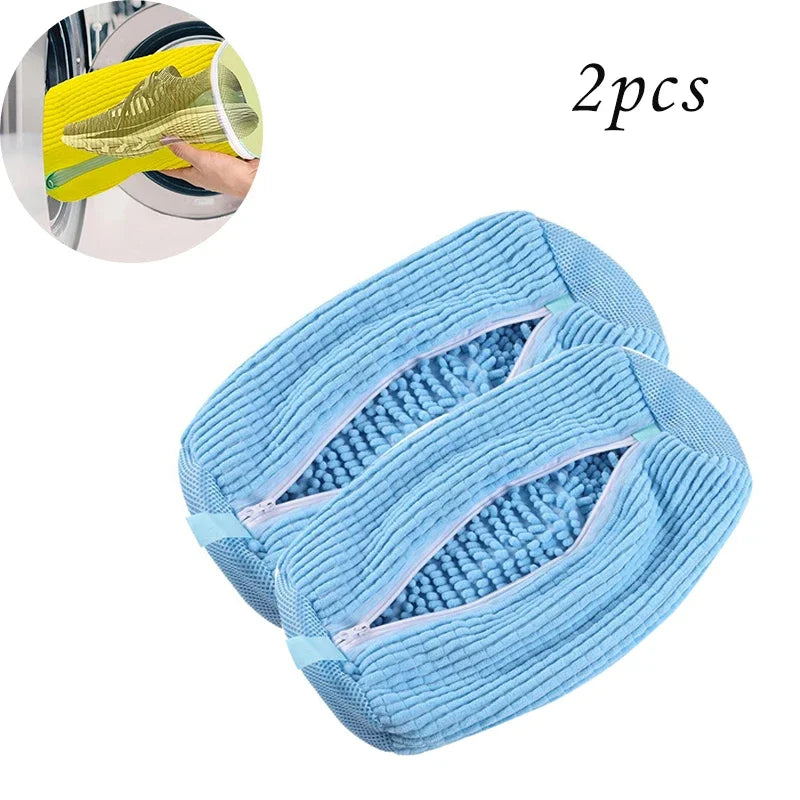 Laundry Bags Shoe Washing Machine Bag - with Zipper Non-Abrasive Shoe Protector Bags for Sneakers Travel Storage | Wearixx