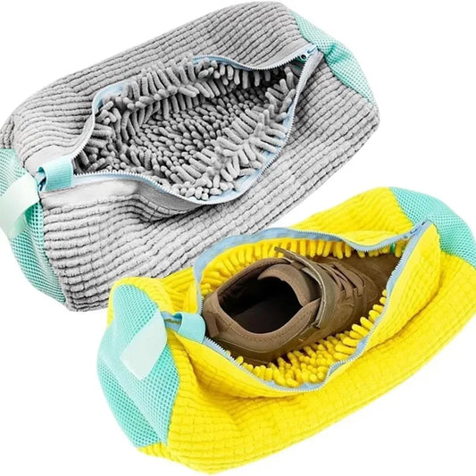 Laundry Bags Shoe Washing Machine Bag - with Zipper Non-Abrasive Shoe Protector Bags for Sneakers Travel Storage | Wearixx