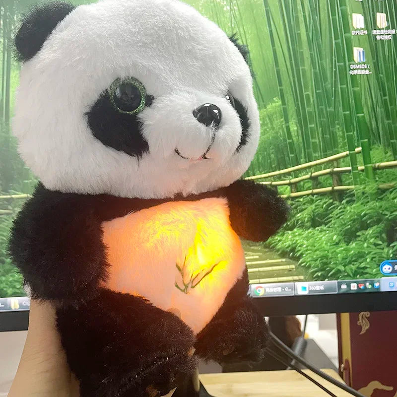 Baby Breathing Panda - Baby Soothing Plush Doll Toy Kids Music Sleeping Companion Sound Light Gift | Wearixx