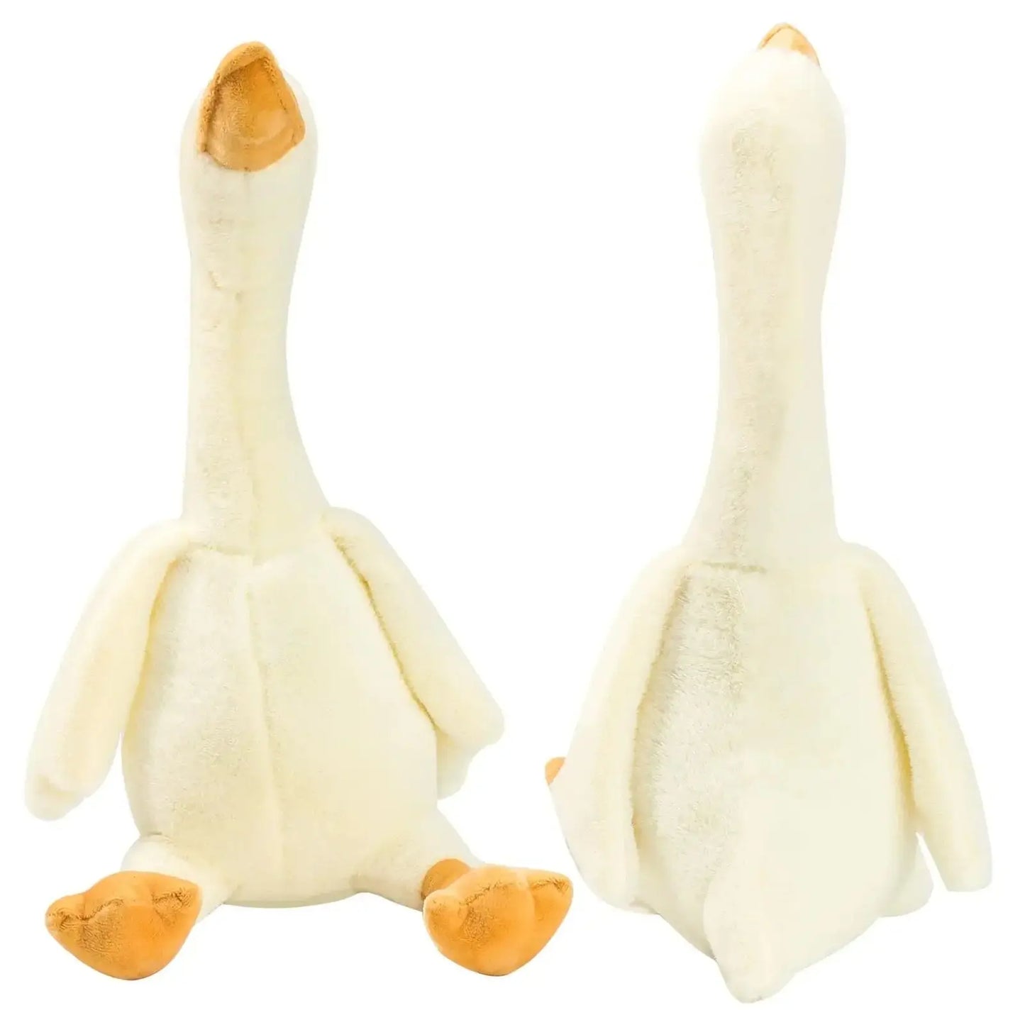 50-190cm Cute Big White Goose Plush Toys - Kawaii Huge Duck Sleep Pillow Cushion Soft Stuffed Animal Doll Birthday Gift for Kids | Wearixx