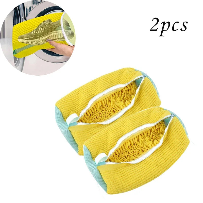 Laundry Bags Shoe Washing Machine Bag - with Zipper Non-Abrasive Shoe Protector Bags for Sneakers Travel Storage | Wearixx